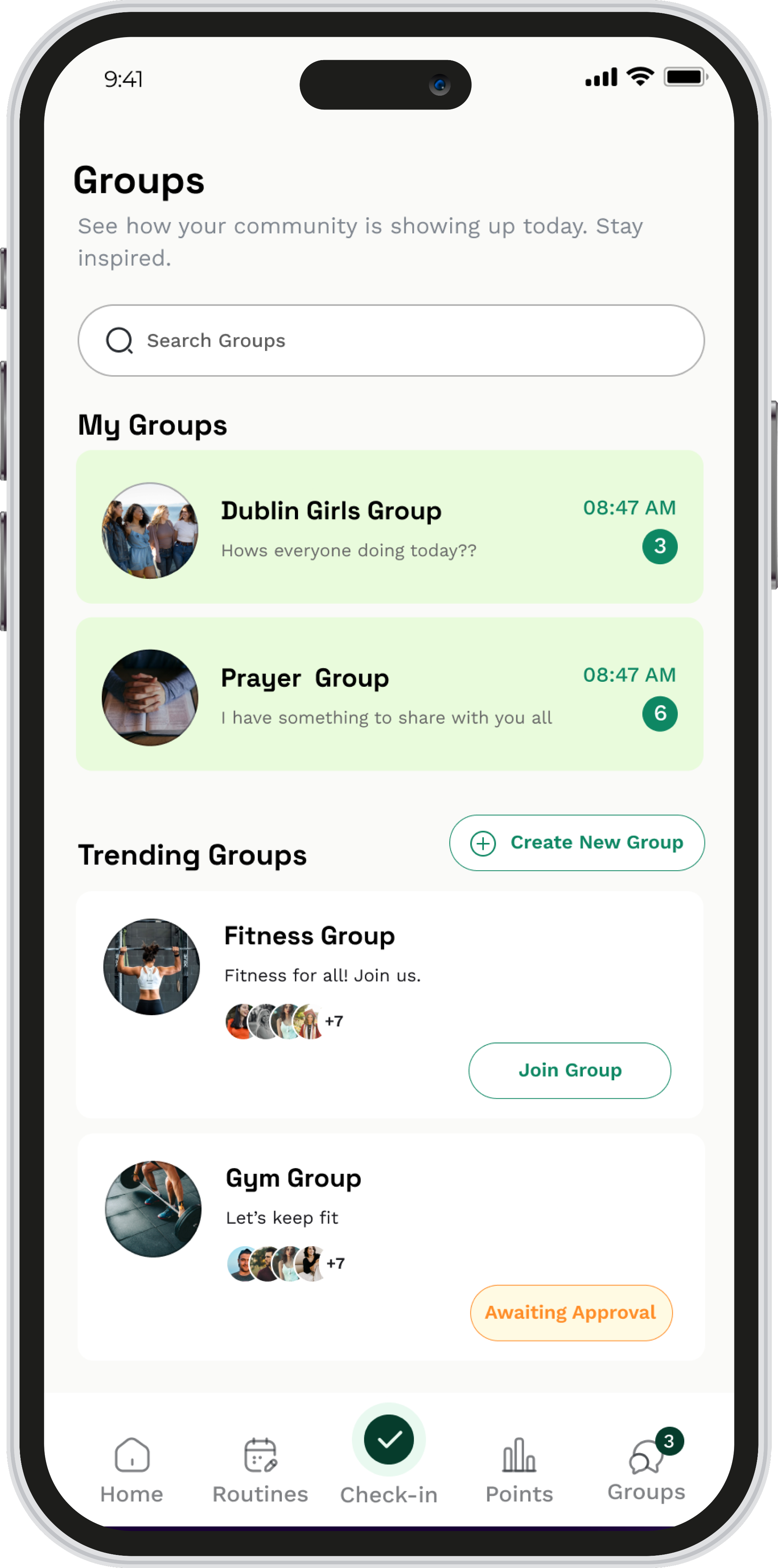 Join or create a group